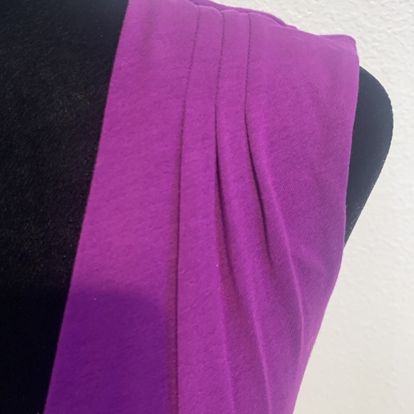 White House Black Market Purple Draped Waist Tank Top Women's Size XXS - Picture 7 of 12